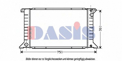 AKS DASIS 250330n -  Радиатор, охлаждение двигателя